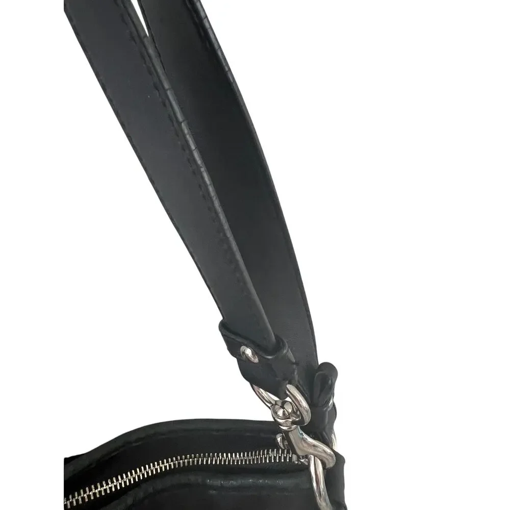 Coach Vintage Y2K Signature Optic Chain Shoulder Bag F19730 Black - Picture 7 of 14